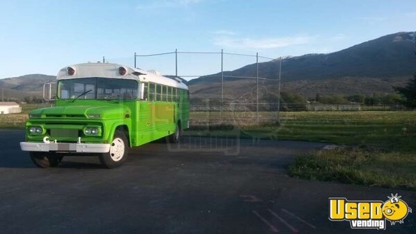 1966 Gmc School Bus Pizza Food Truck Utah Gas Engine for Sale