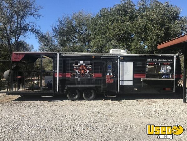 1986 Barbecue Concession Trailer Barbecue Food Trailer Texas for Sale