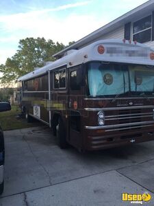 1986 Blue Bird Bus Barbecue Food Truck Florida Diesel Engine for Sale