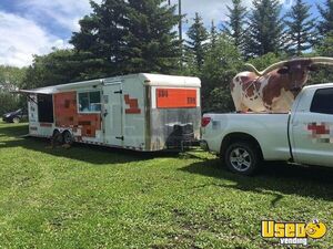 2000 Barbecue Concession Trailer Barbecue Food Trailer Air Conditioning Alberta for Sale
