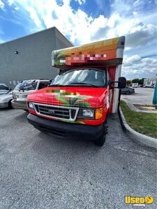 2004 E350 All-purpose Food Truck Stainless Steel Wall Covers Florida Diesel Engine for Sale