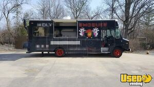 2005 Step Van Barbecue Food Truck Barbecue Food Truck Concession Window New York Diesel Engine for Sale