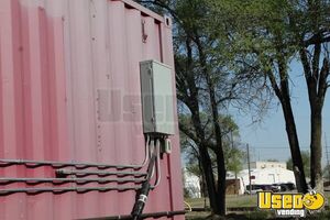 2008 Shipping Container Food Concession Trailer Kitchen Food Trailer Reach-in Upright Cooler Kansas for Sale