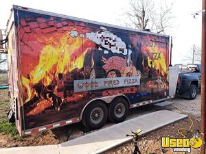 2011 Wood Fired Pizza Concession Trailer Pizza Trailer Air Conditioning Texas for Sale