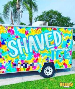 2015 Shaved Ice Concession Trailer Snowball Trailer Refrigerator Florida for Sale