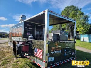 2016 28x8.5 V-nose Barbecue Concession Trailer Barbecue Food Trailer Concession Window Florida for Sale