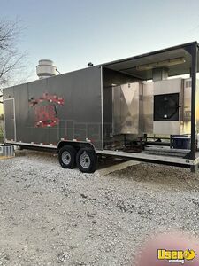 2017 C&w Barbecue Food Trailer Air Conditioning Texas for Sale