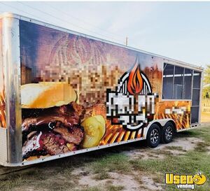 2018 Barbecue Trailer Barbecue Food Trailer Spare Tire Texas for Sale
