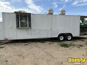 2022 2022 - 8’x32’ White Kitchen Food Trailer Air Conditioning Texas for Sale