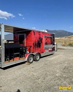 2022 Barbecue Trailer Kitchen Food Trailer Air Conditioning Montana for Sale