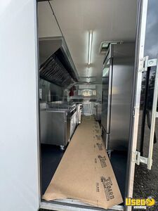2023 Custom Kitchen Food Trailer Diamond Plated Aluminum Flooring Texas for Sale