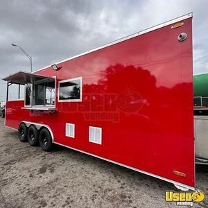 2023 Qtm 8.6 X 26 Tra 16.5k Barbecue Food Trailer Air Conditioning Florida for Sale