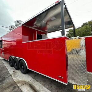 2023 Qtm 8.6 X 26 Tra 16.5k Barbecue Food Trailer Concession Window Florida for Sale