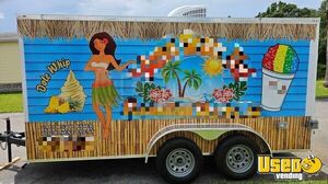 2023 Shaved Ice Trailer Snowball Trailer Concession Window Florida for Sale