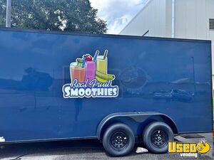 Smoothie And Beverage Trailer Beverage - Coffee Trailer Concession Window Florida for Sale