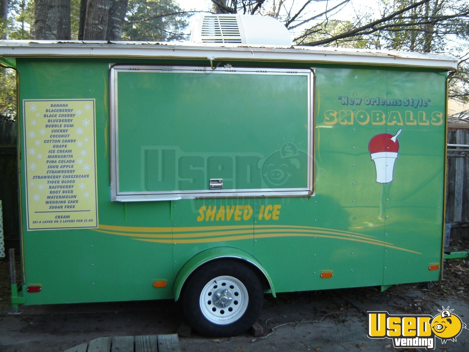 Used 12' Snow Cone Trailer Concession Trailer in Louisiana for Sale
