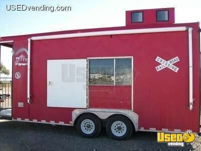 2008 Lil\' Red Caboose Kitchen Food Trailer Idaho for Sale