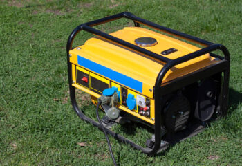 yellow portable food truck generator