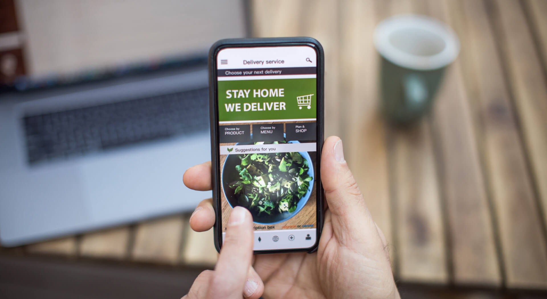 ordering online using an online food delivery app