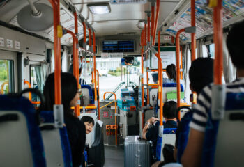 passengers inside a bus