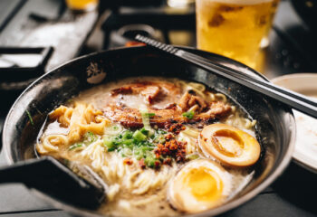 authentic Japanese ramen served at a food truck