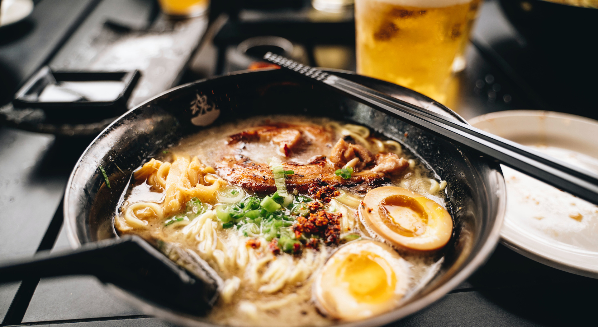 authentic Japanese ramen served at a food truck