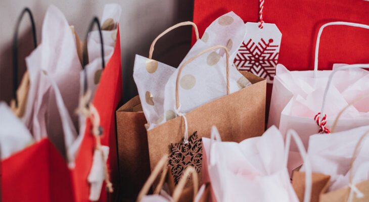 shopping bags for holiday season