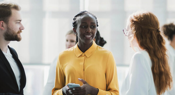 group of people at a networking event