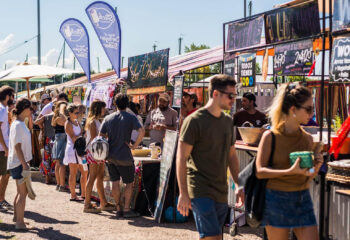 witty food truck names on a food fair