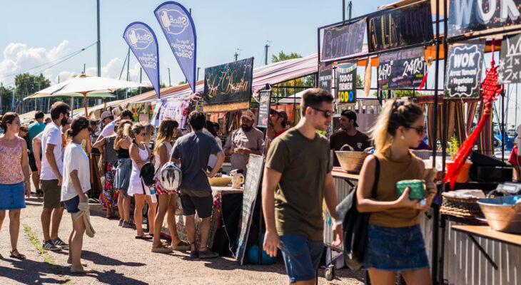 witty food truck names on a food fair