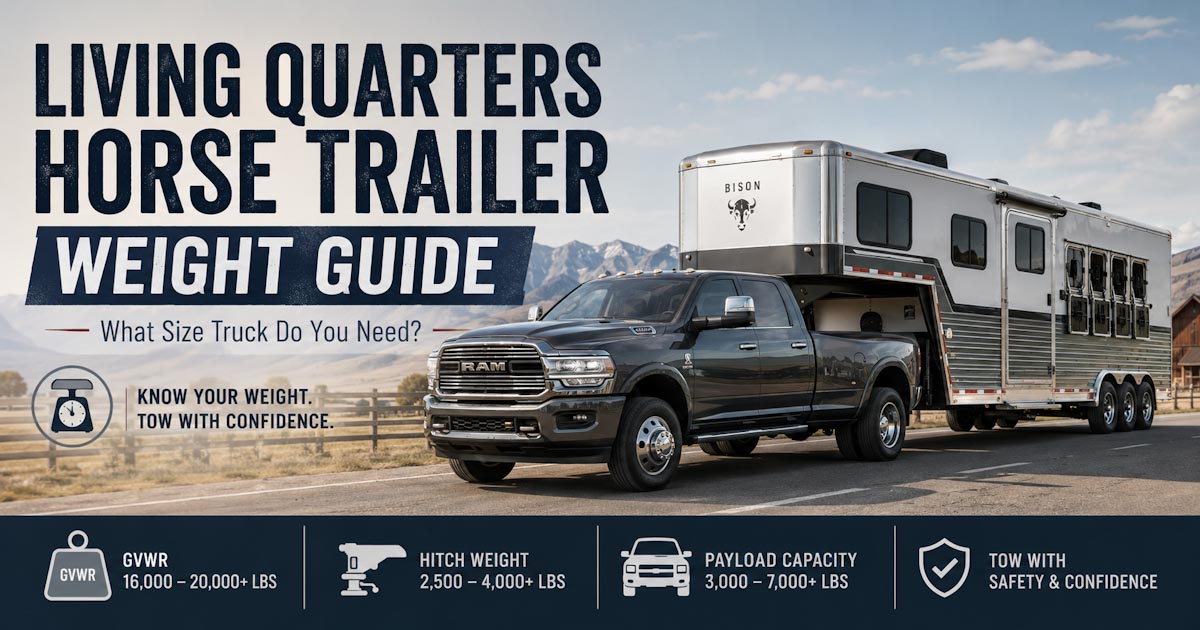 Weight Guide for LQ Horse Trailers