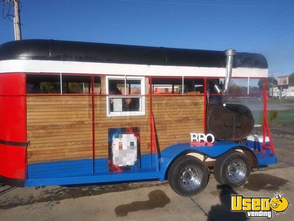 19 Open Bbq Smoker Trailer Barbecue Food Trailer Indiana for Sale