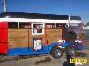 19 Open Bbq Smoker Trailer Barbecue Food Trailer Indiana for Sale