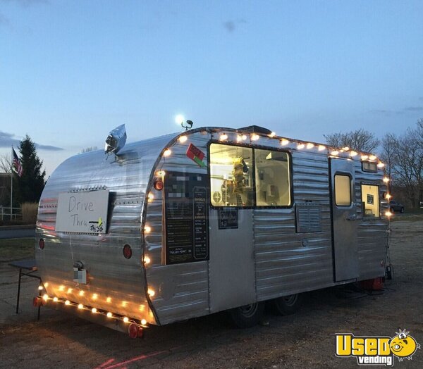 1955 Vintage Food Concession Trailer Concession Trailer Michigan for Sale