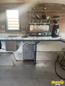 1960 Mobile Coffee Shop Trailer Beverage - Coffee Trailer Diamond Plated Aluminum Flooring Arizona for Sale
