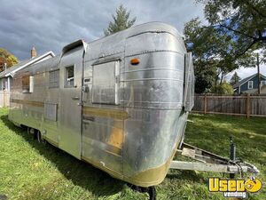 1966 Duke Food Concession Trailer Kitchen Food Trailer Stainless Steel Wall Covers Michigan for Sale