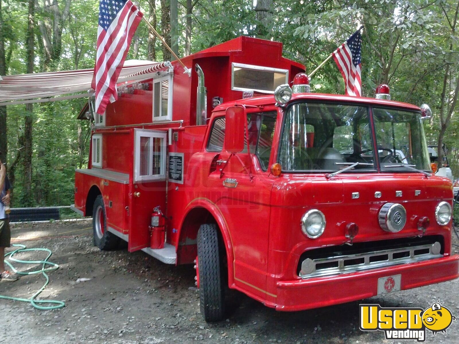 Vintage Fire Engine Food Truck For Sale In North Carolina