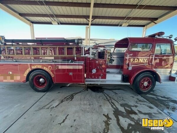 1967 Vintage Fire Engine Bbq And Beverage Truck Barbecue Food Truck California Diesel Engine for Sale