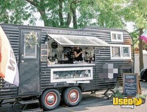 1972 Rendezvous Coffee And Espresso Trailer Beverage - Coffee Trailer Concession Window Utah for Sale