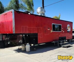 1976 Gooseneck Food Concession Trailer Kitchen Food Trailer Air Conditioning California for Sale