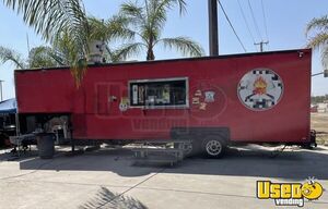 1976 Gooseneck Food Concession Trailer Kitchen Food Trailer California Diesel Engine for Sale