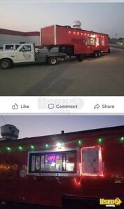 1976 Gooseneck Food Concession Trailer Kitchen Food Trailer Stainless Steel Wall Covers California for Sale