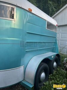 1976 Horse Trailer Beverage - Coffee Trailer Diamond Plated Aluminum Flooring Maryland for Sale