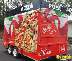 1978 Pizza Concession Trailer Pizza Trailer Reach-in Upright Cooler Pennsylvania for Sale