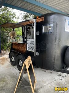 1979 2 Horse Straight Load Mobile Bar Trailer Beverage - Coffee Trailer Concession Window Florida for Sale