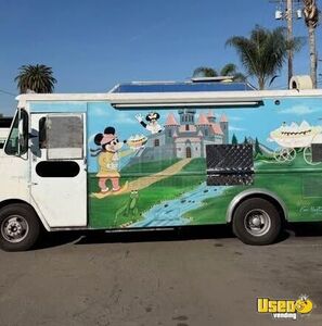 1979 Ice Cream Truck Ice Cream Truck Diamond Plated Aluminum Flooring California Gas Engine for Sale