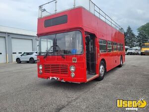 1980 Double Decker Bus All-purpose Food Truck Propane Tank Michigan Diesel Engine for Sale