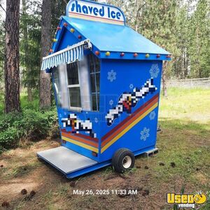 1980 Shaved Ice Trailer Snowball Trailer Awning California for Sale