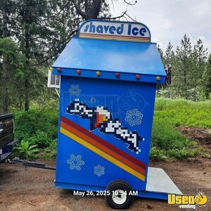1980 Shaved Ice Trailer Snowball Trailer Diamond Plated Aluminum Flooring Idaho for Sale
