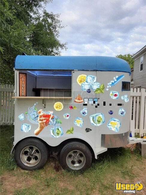 1982 2h Mobile Bar Trailer Beverage - Coffee Trailer Concession Window North Carolina for Sale